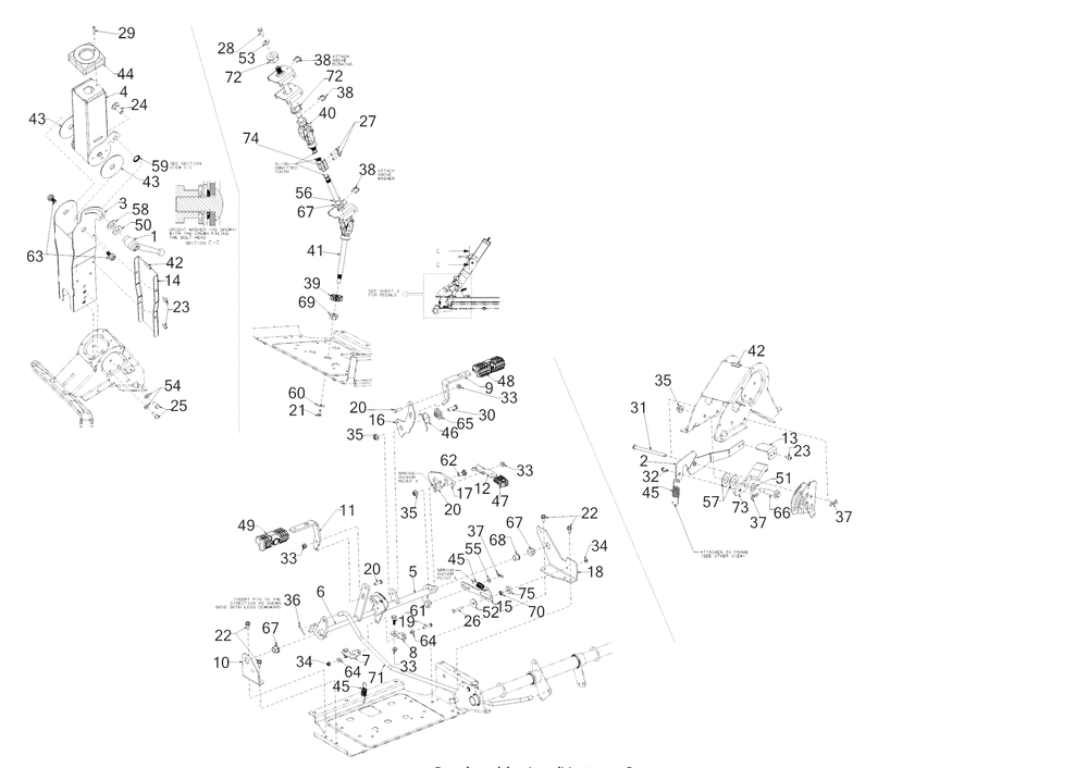 Controls Diagram and Parts List for Z-FORCESX60KW (17AIDGJD010)(2017) Cub Cadet Lawn Tractor